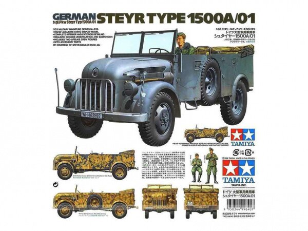 модель Автомобиль Steyr Type 1500А/01 с 2-мя фигурами (1:35)